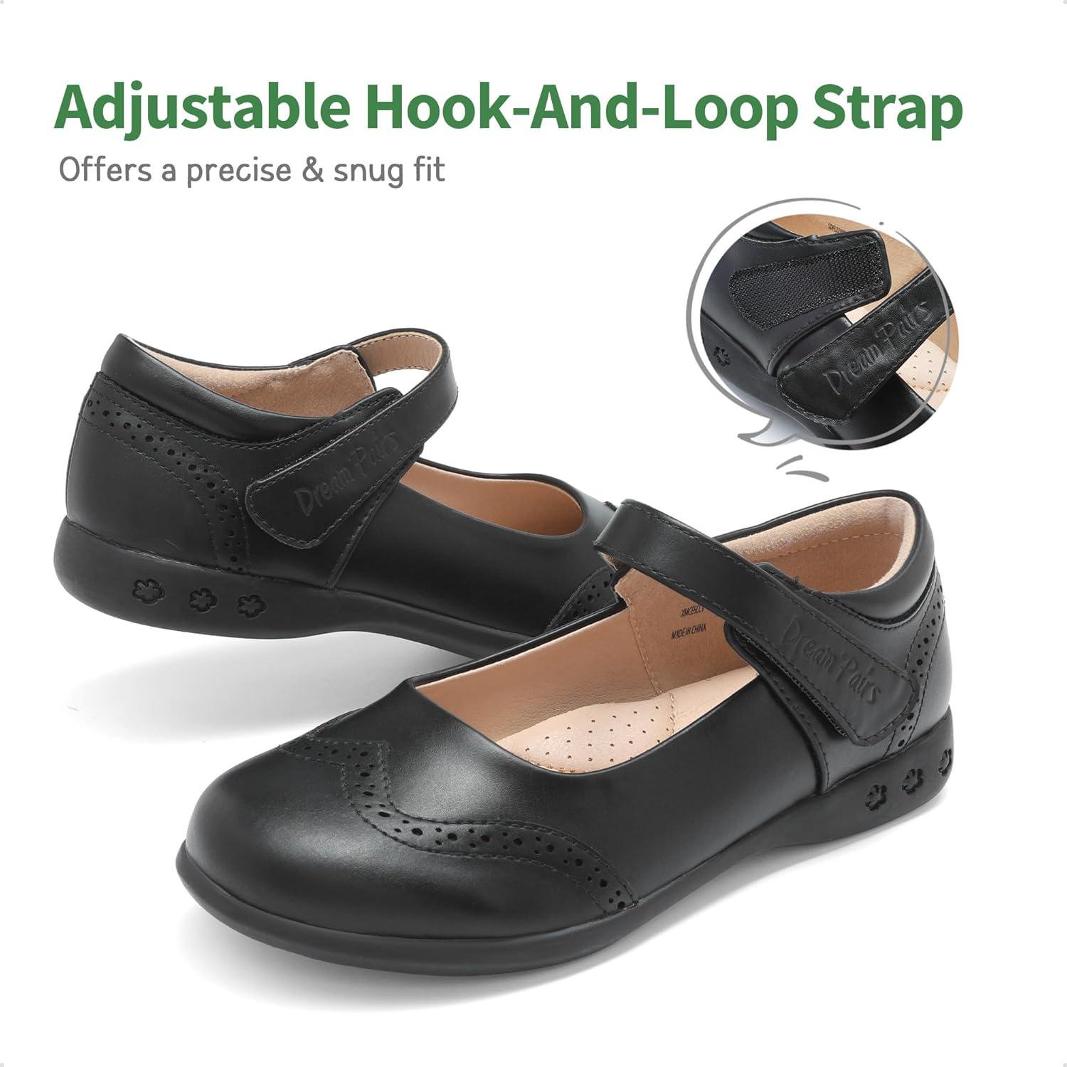 imageDREAM PAIRS Girls School Uniform Shoes Mary Jane Black FlatsBlack