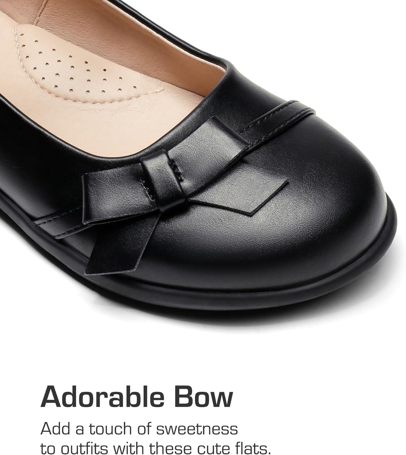 imageDREAM PAIRS Girls School Uniform Shoes Mary Jane Dress FlatsLittle KidBig KidBlackPu