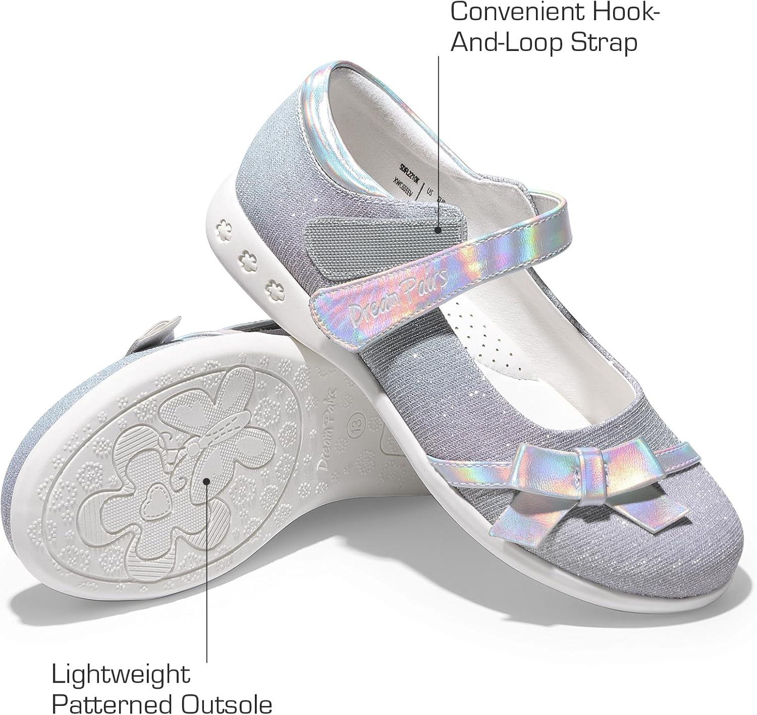 imageDREAM PAIRS Girls School Uniform Shoes Mary Jane Dress FlatsLittle KidBig KidRainbow