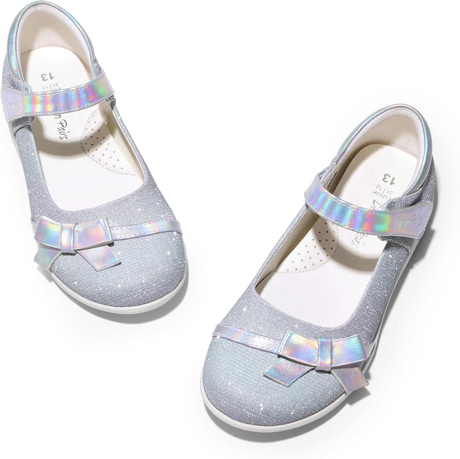 imageDREAM PAIRS Girls School Uniform Shoes Mary Jane Dress FlatsLittle KidBig KidRainbow