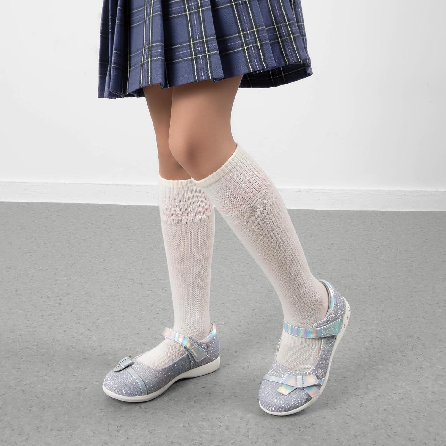 imageDREAM PAIRS Girls School Uniform Shoes Mary Jane Dress FlatsLittle KidBig KidRainbow