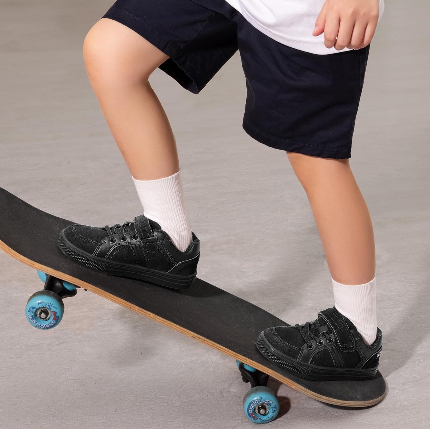 imageDREAM PAIRS Kid Sneakers Girls Boys School Loafers Shoes LilLegends TimberTotBlack Monochrome