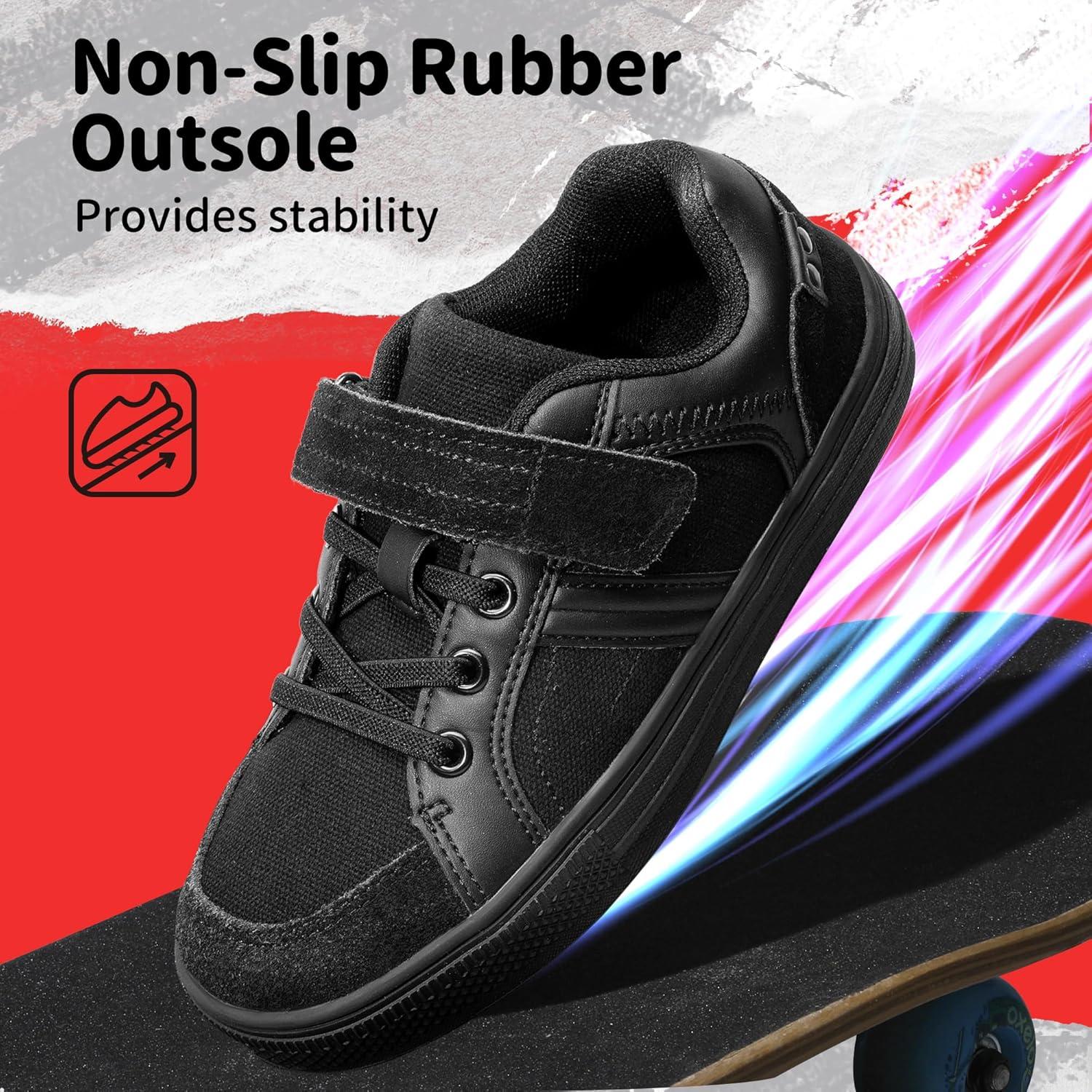 imageDREAM PAIRS Kid Sneakers Girls Boys School Loafers Shoes LilLegends TimberTotBlack Monochrome