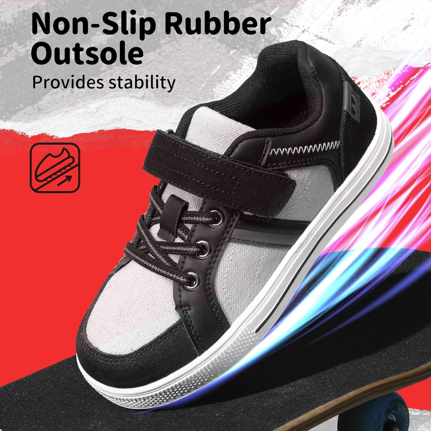 imageDREAM PAIRS Kid Sneakers Girls Boys School Loafers Shoes LilLegends TimberTotBlackGrey