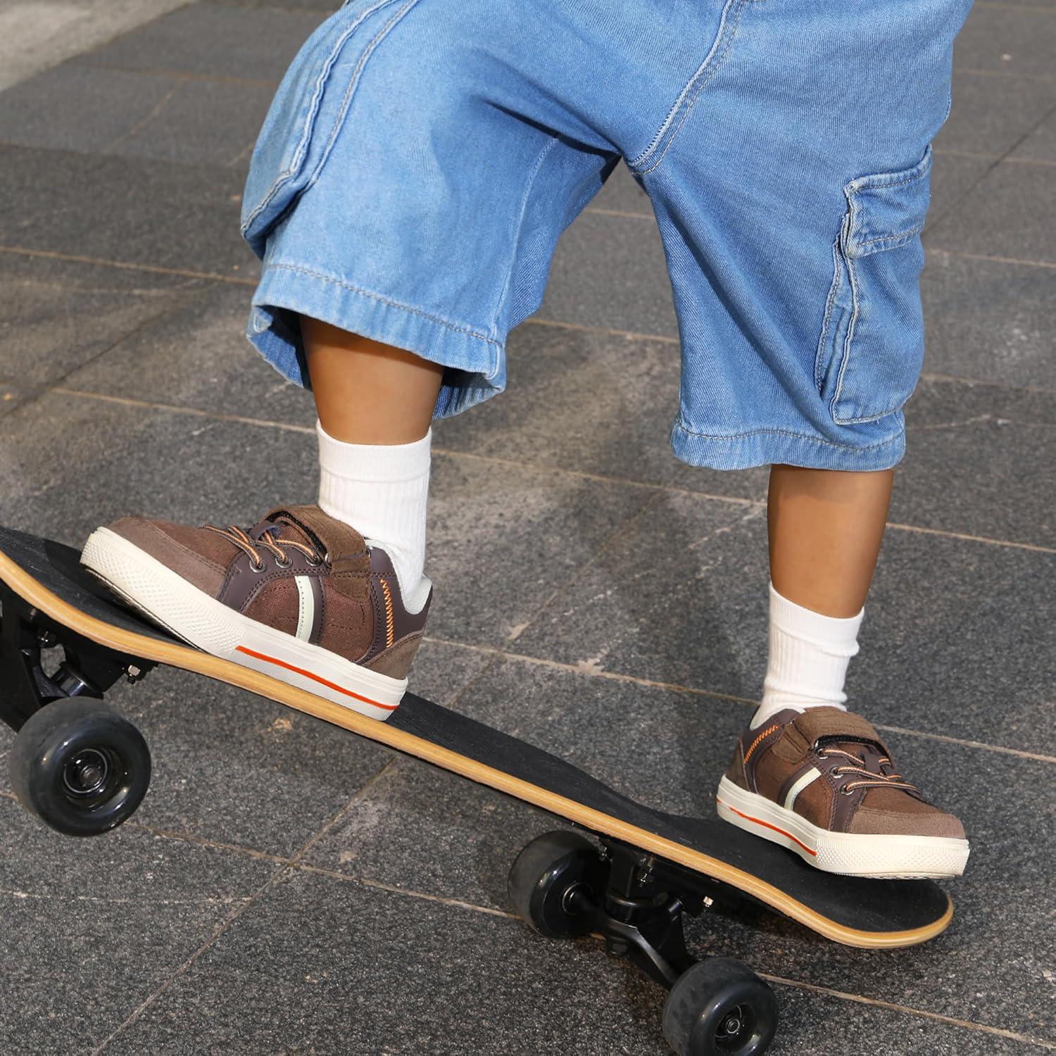 imageDREAM PAIRS Kid Sneakers Girls Boys School Loafers Shoes LilLegends TimberTotBrownOrange