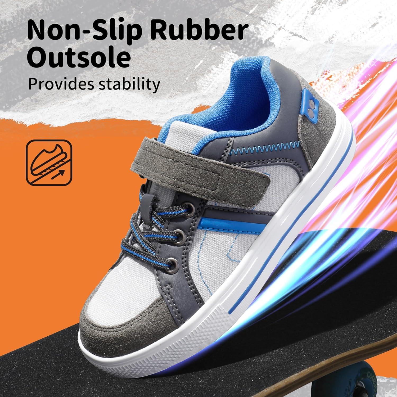 imageDREAM PAIRS Kid Sneakers Girls Boys School Loafers Shoes LilLegends TimberTotGreyBlue