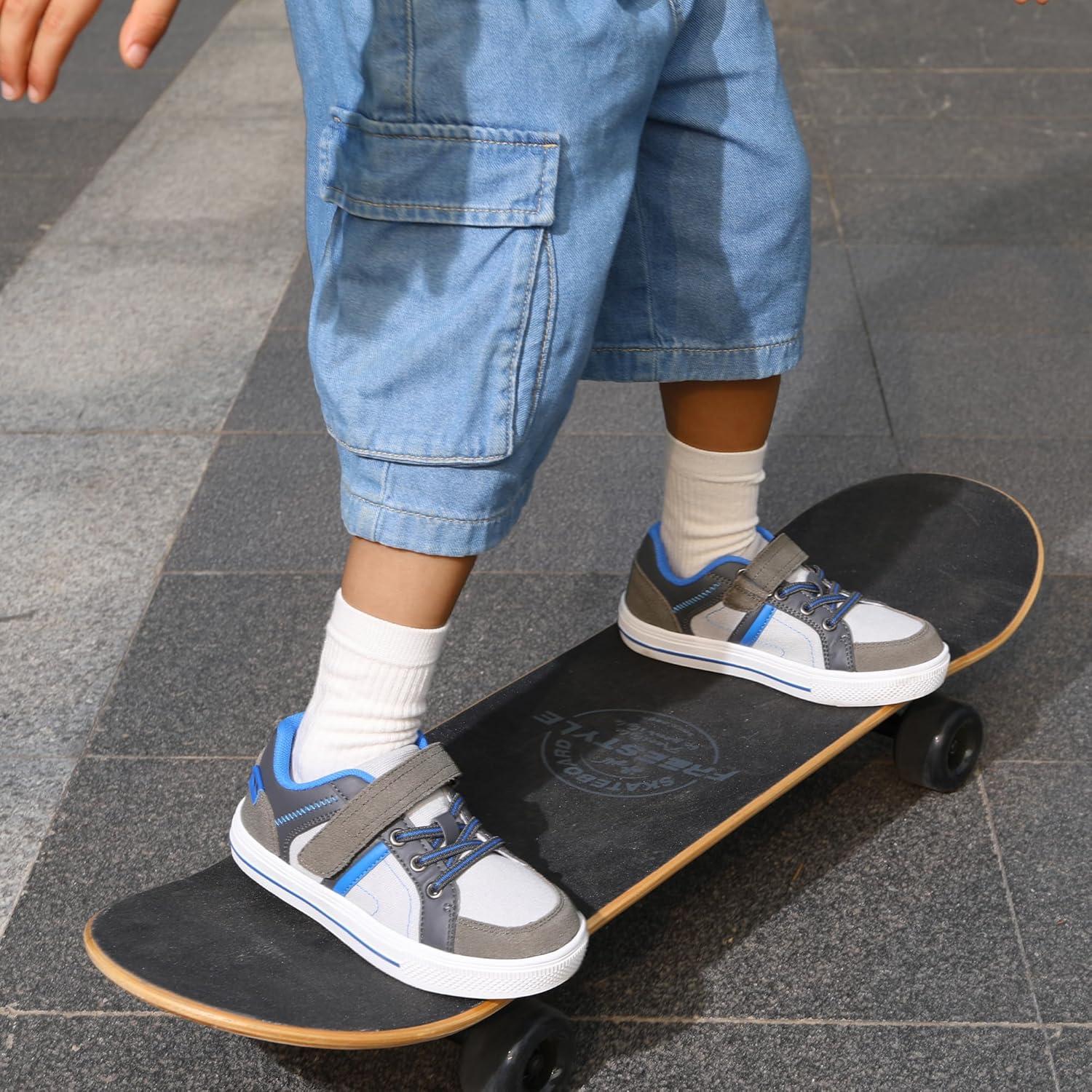 imageDREAM PAIRS Kid Sneakers Girls Boys School Loafers Shoes LilLegends TimberTotGreyBlue