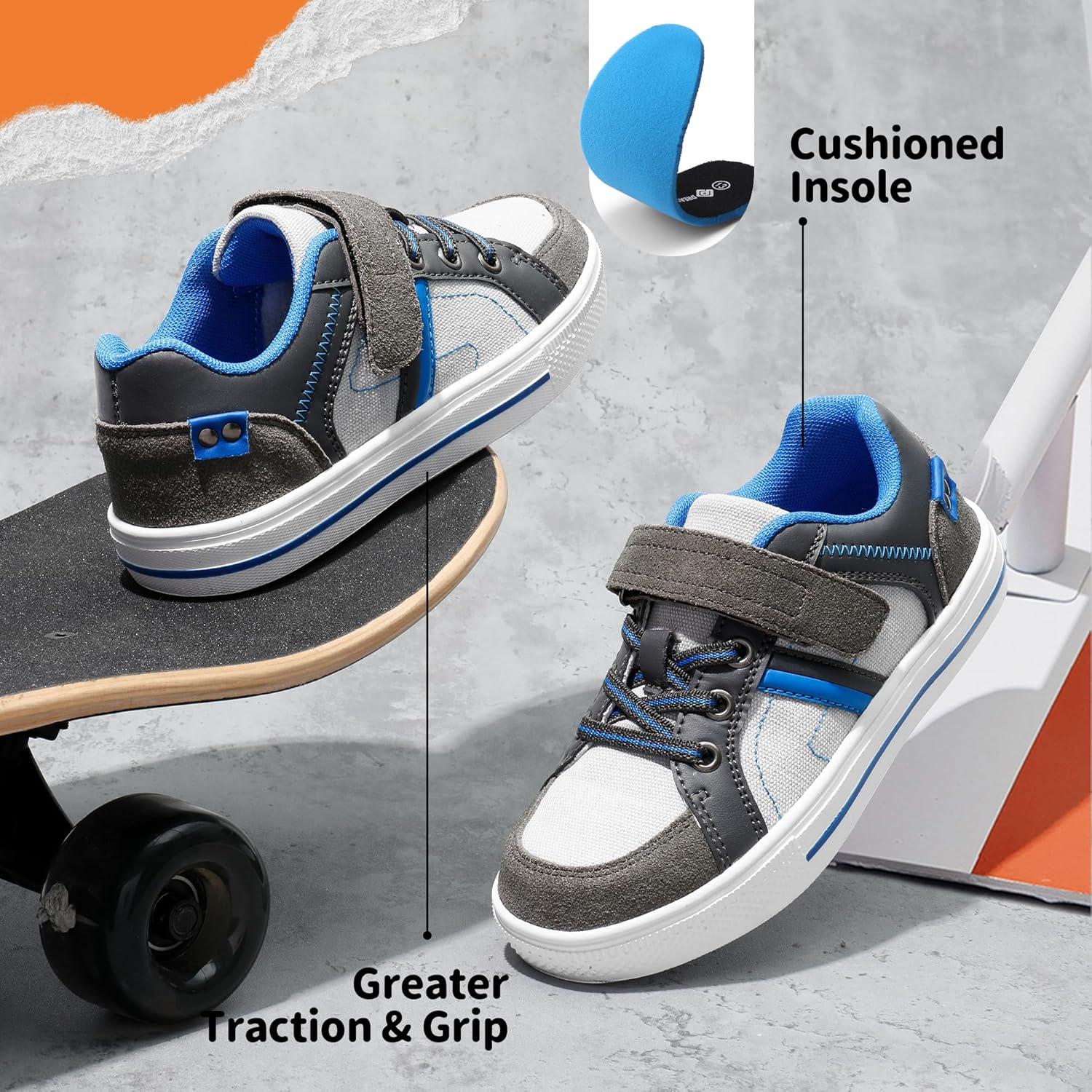 imageDREAM PAIRS Kid Sneakers Girls Boys School Loafers Shoes LilLegends TimberTotGreyBlue