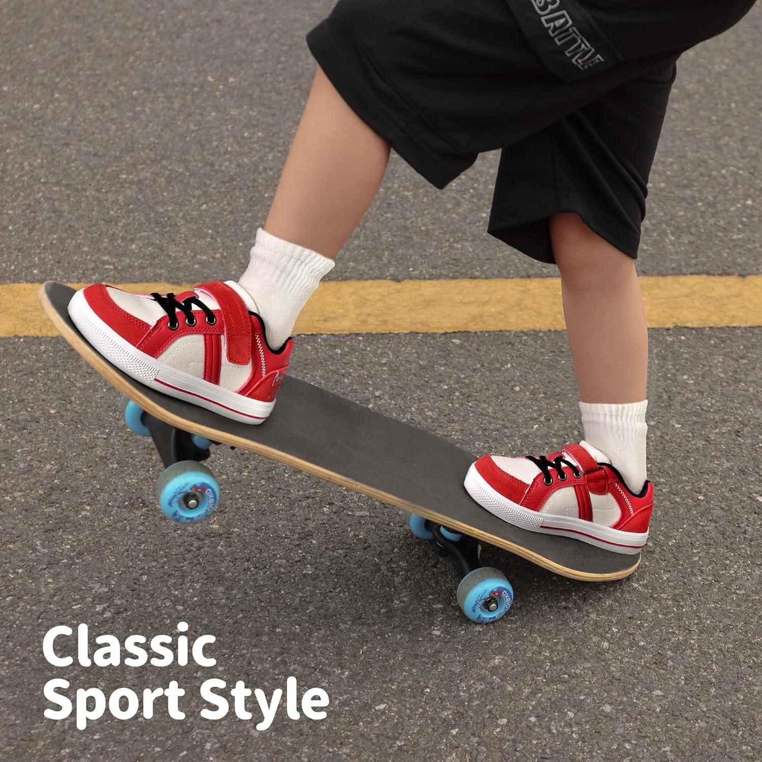 imageDREAM PAIRS Kid Sneakers Girls Boys School Loafers Shoes LilLegends TimberTotWhiteRed