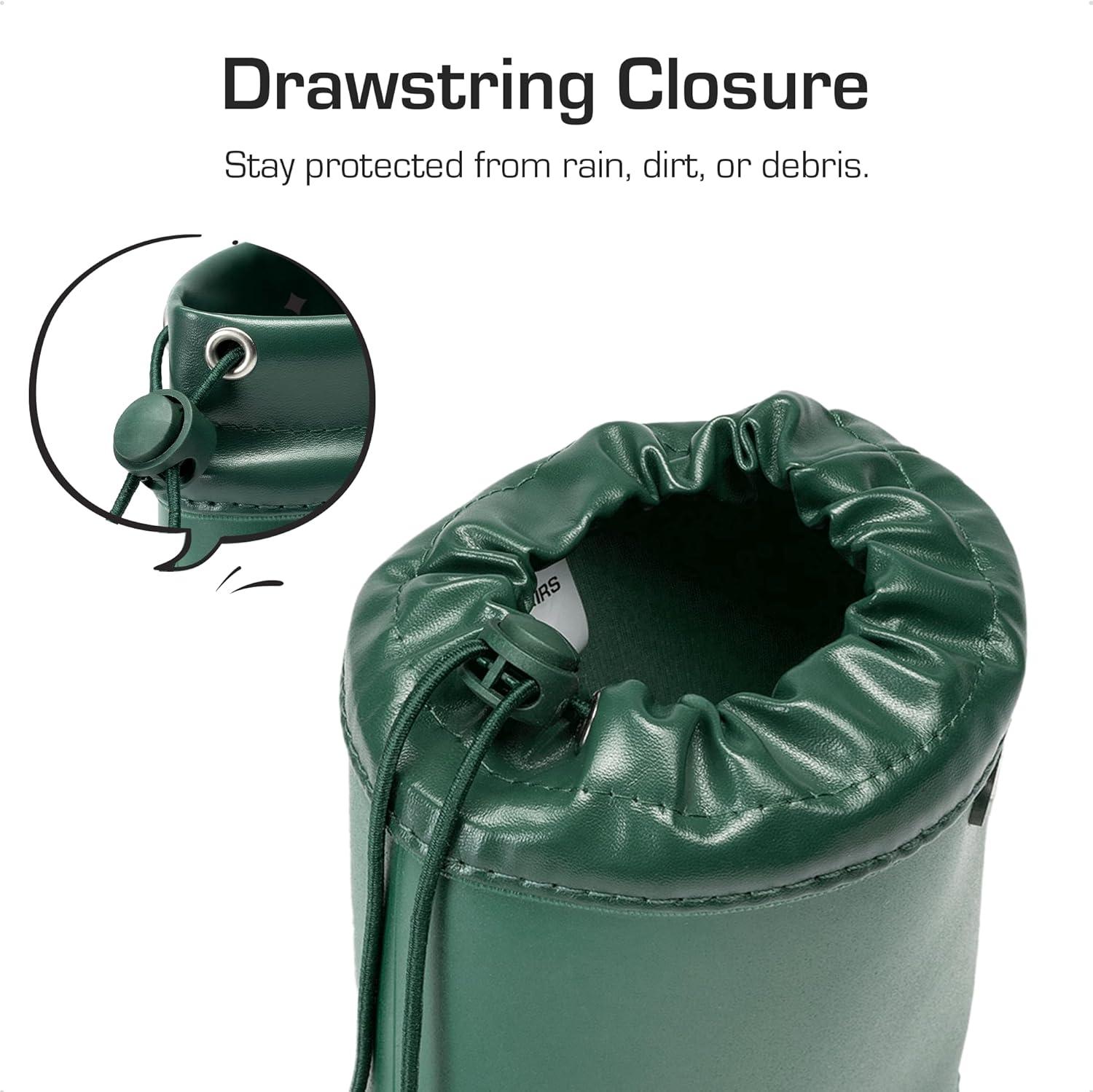 imageDREAM PAIRS Kids Rain Boots Boys Girls Lightweight Boots Waterproof Easyon Outdoor Playing Rain Boot UnisexChildDark Green