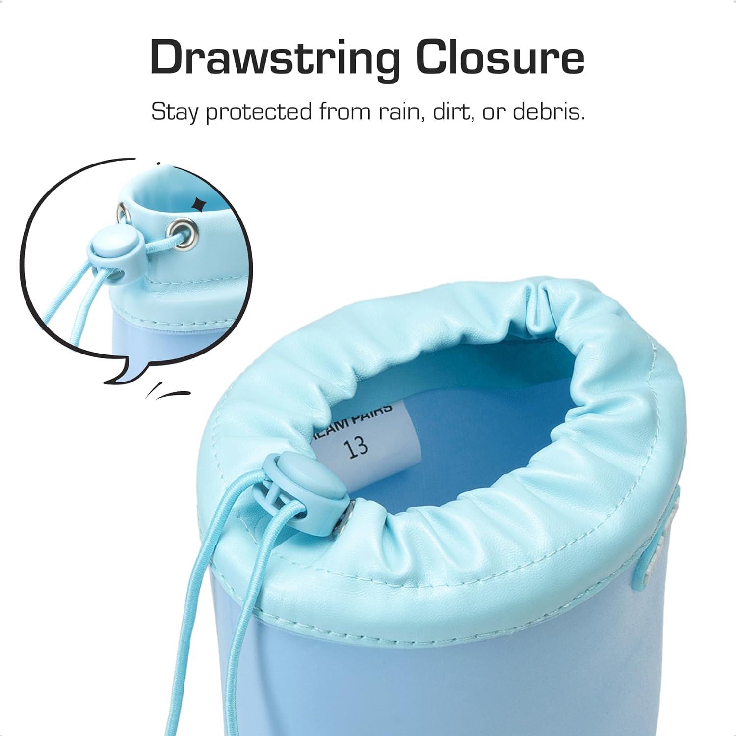 imageDREAM PAIRS Kids Rain Boots Boys Girls Lightweight Boots Waterproof Easyon Outdoor Playing Rain Boot UnisexChildSky Blue