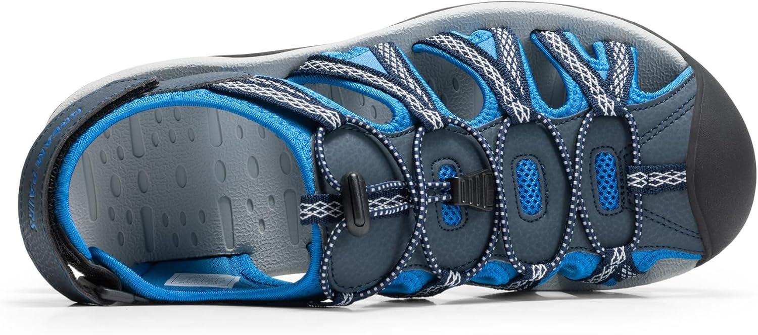 imageDREAM PAIRS Mens 160912MNEW Adventurous Summer Outdoor SandalsNavyRoyal