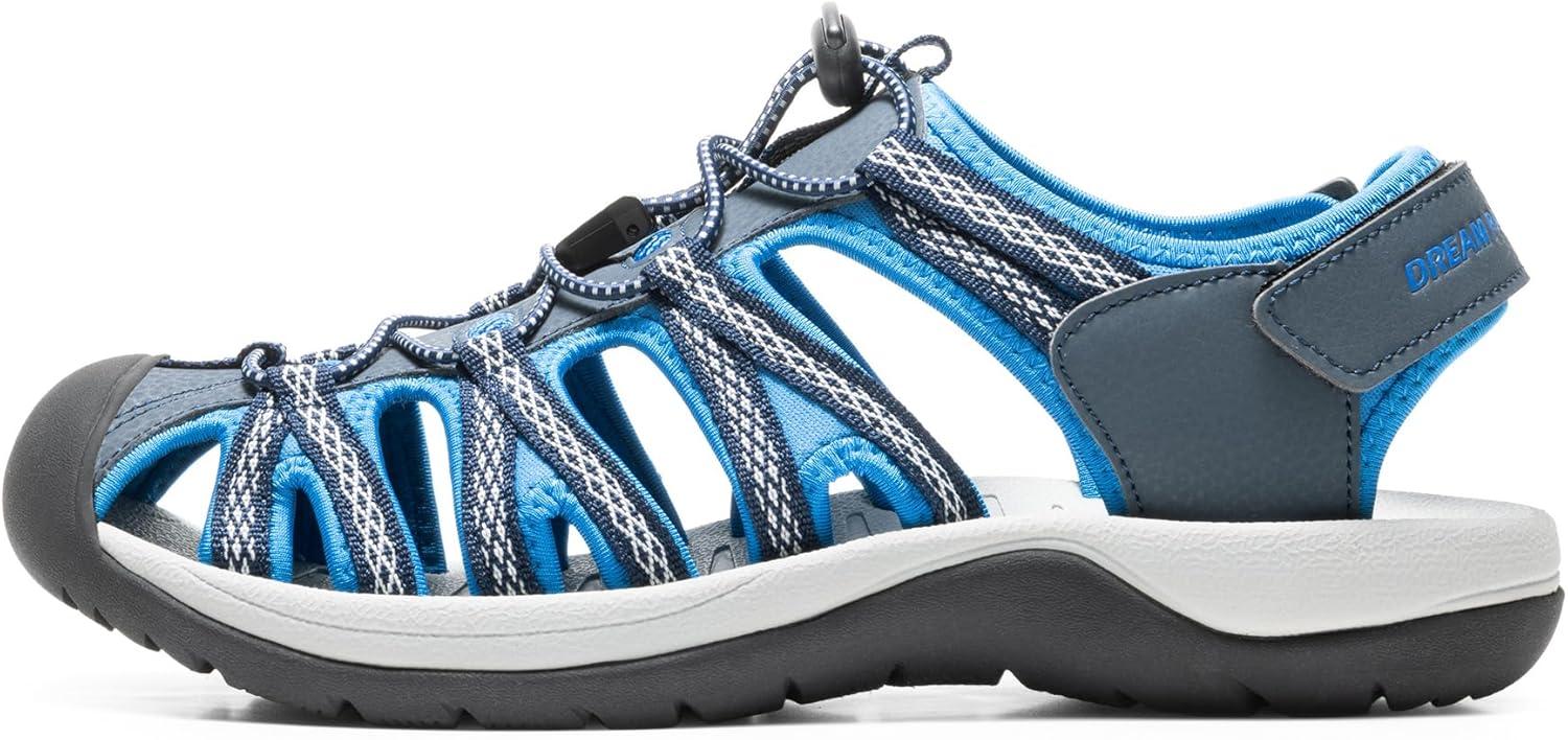 imageDREAM PAIRS Mens 160912MNEW Adventurous Summer Outdoor SandalsNavyRoyal