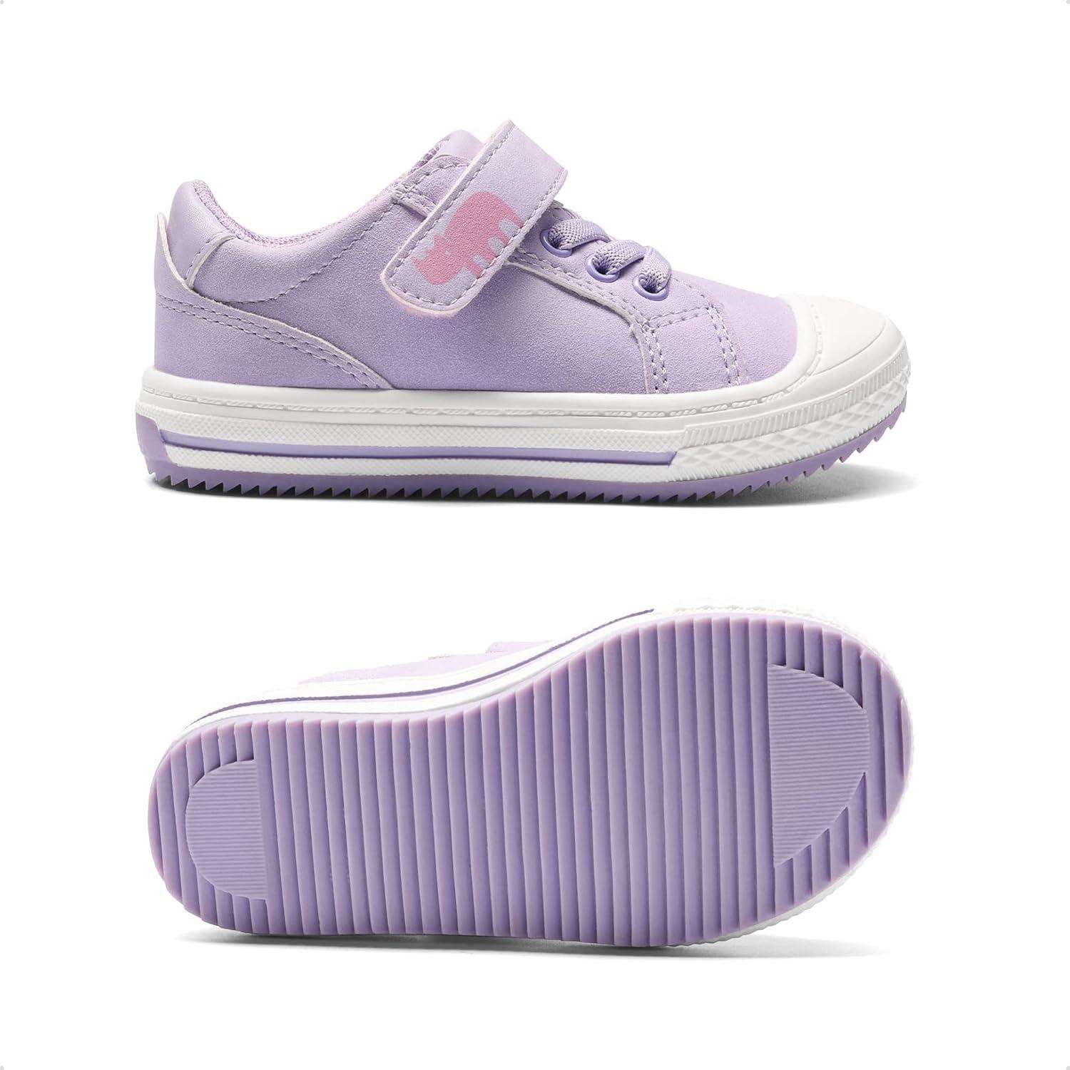 imageDREAM PAIRS Toddler Boys Girls Sneakers Casual Lightweight Kids Storybook Walking Skate ShoesLight Purple
