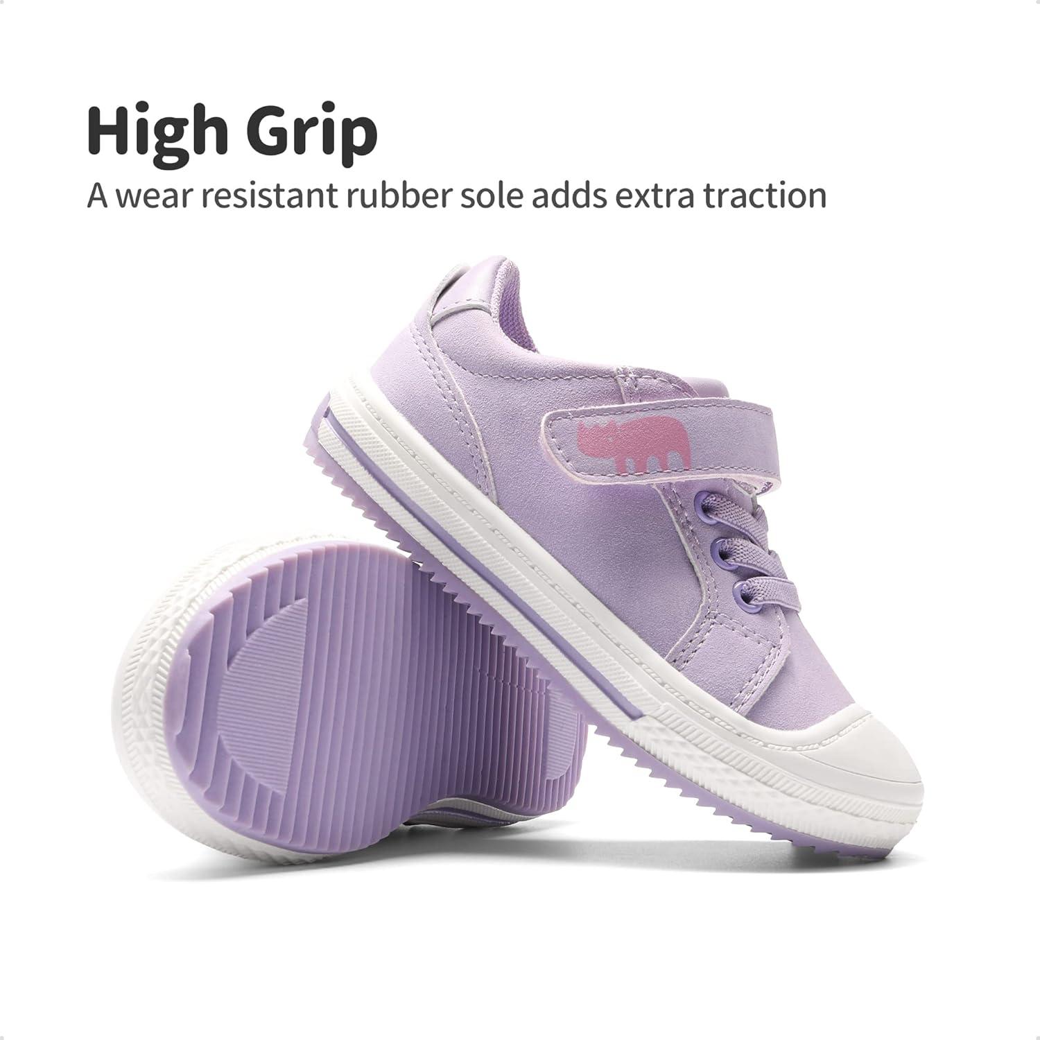 imageDREAM PAIRS Toddler Boys Girls Sneakers Casual Lightweight Kids Storybook Walking Skate ShoesLight Purple