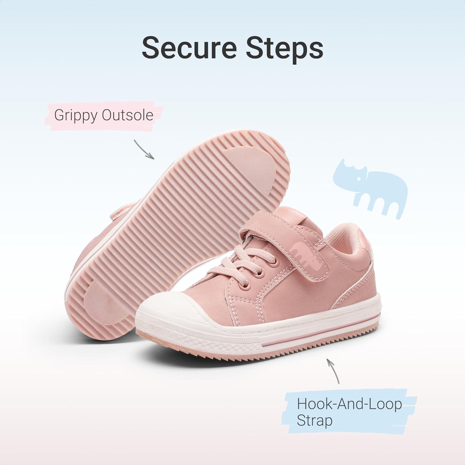 imageDREAM PAIRS Toddler Boys Girls Sneakers Casual Lightweight Kids Storybook Walking Skate ShoesPink