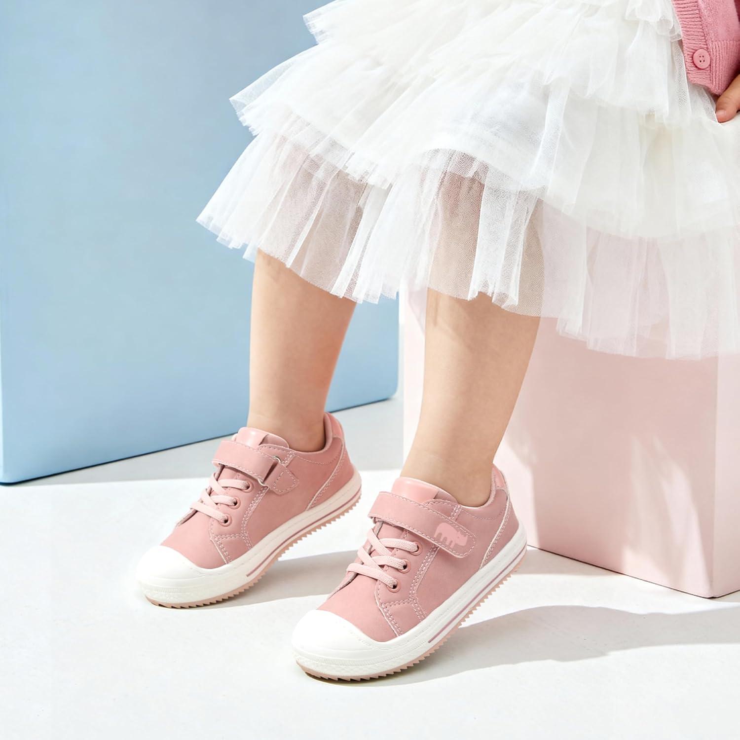 imageDREAM PAIRS Toddler Boys Girls Sneakers Casual Lightweight Kids Storybook Walking Skate ShoesPink