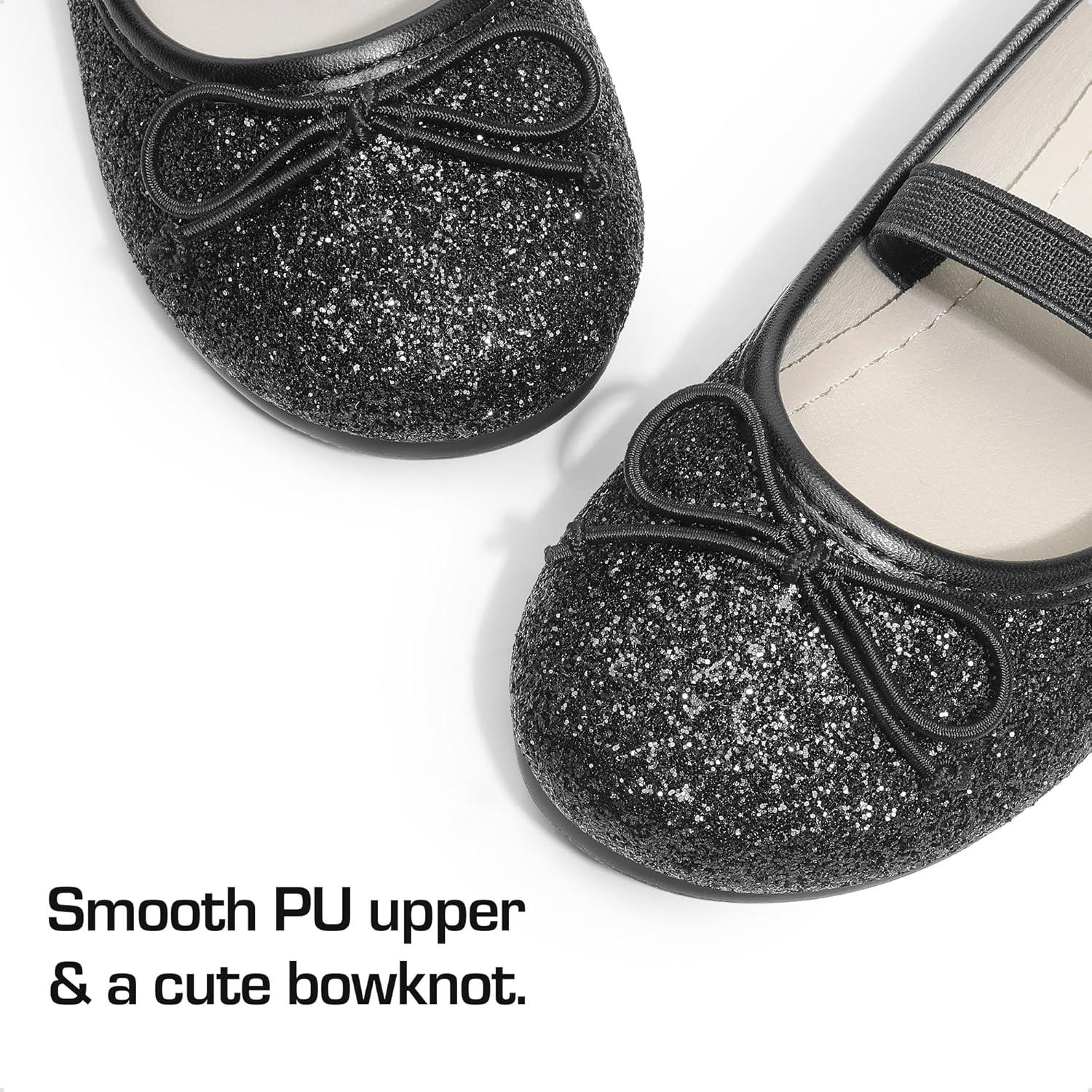 imageDREAM PAIRS Toddler Girls Dress Shoes Party Wedding Flower Girl Ballet FlatsBlack