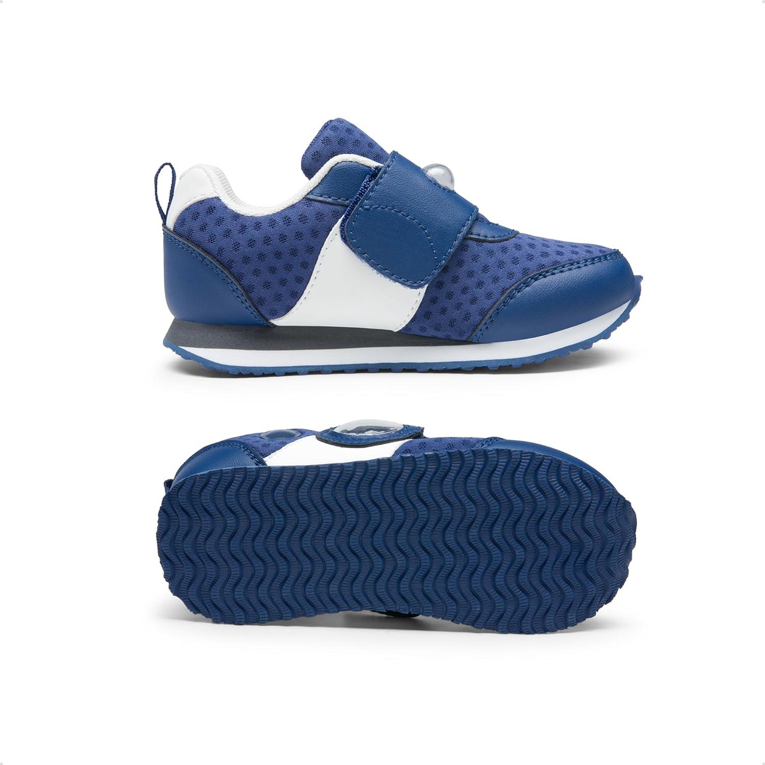 imageDREAM PAIRS Toddler Shoes Boys Girls Sneakers Kids Tennis Running Shoes Storybook Lightweight Hook and Loop Casual Walking ShoesNavy