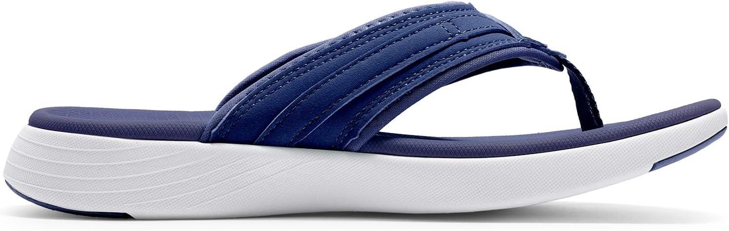 imageDREAM PAIRS Womens Arch Support Flip Flops Comfortable Thong SandalsNavy