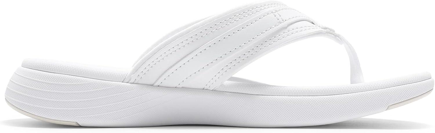 imageDREAM PAIRS Womens Arch Support Flip Flops Comfortable Thong SandalsWhite