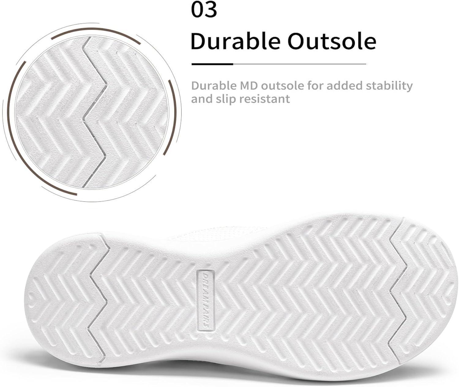 imageDREAM PAIRS Womens Arch Support Soft Cushion Flip Flops Thong SandalsWhiteknit