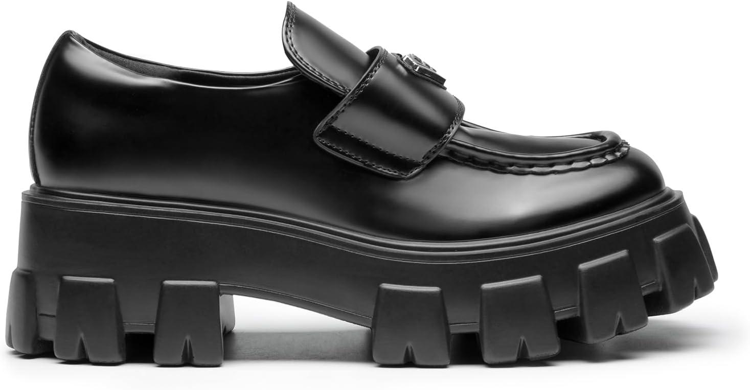 imageDREAM PAIRS Womens Chunky Loafers Platform Comfortable SlipOn Dressy Business Casual Fashion Outfit Loafer ShoesBlack