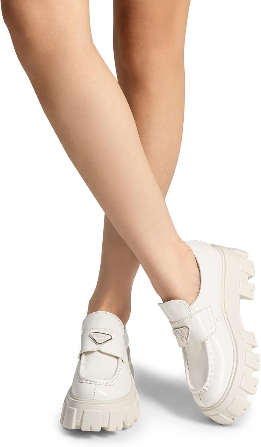 imageDREAM PAIRS Womens Chunky Loafers Platform Comfortable SlipOn Dressy Business Casual Fashion Outfit Loafer ShoesWhite