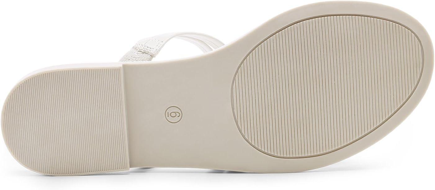 imageDREAM PAIRS Womens Clear Studded Rhinestone Slide Sandals Slip on Open Toe Cute Flat Sandals for SummerWhitepu