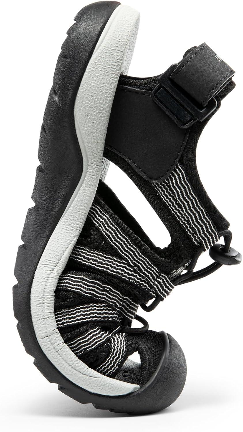 imageDREAM PAIRS Womens Closed Toe Hiking Summer Outdoor Sport Athletic SandalsBlackknit