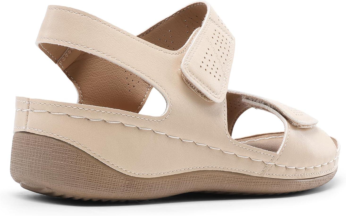 imageDREAM PAIRS Womens Comfortable Dressy Flats Sandals Open Toe One Band Casual Walking Sandals for SummerNude