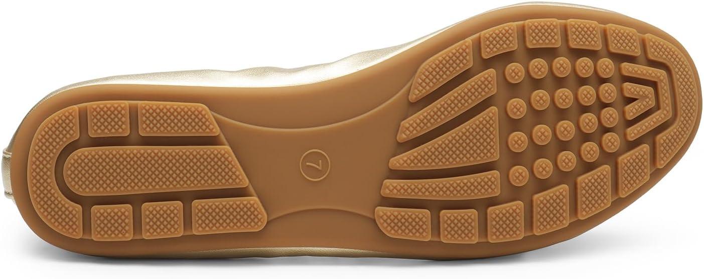 imageDREAM PAIRS Womens Flats Foldable Ballet Flats for Women Bowknot Round Toe Comfort Light Weight SlipOn Dress ShoesGold