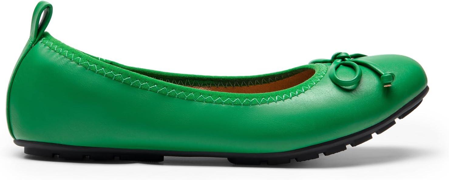 imageDREAM PAIRS Womens Flats Foldable Ballet Flats for Women Bowknot Round Toe Comfort Light Weight SlipOn Dress ShoesGreen