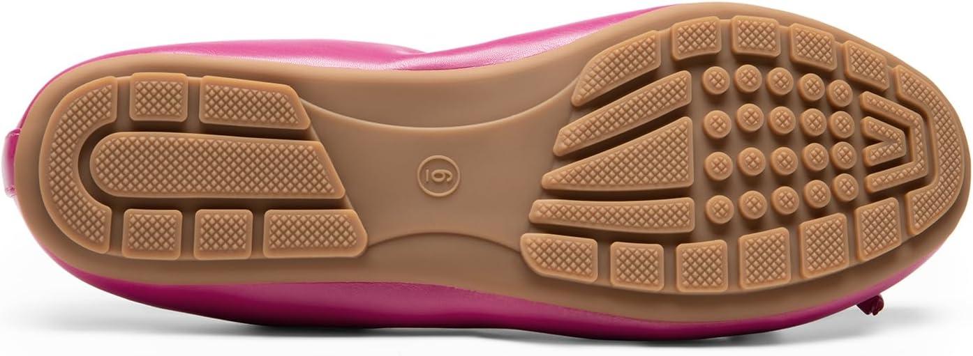 imageDREAM PAIRS Womens Flats Foldable Ballet Flats for Women Bowknot Round Toe Comfort Light Weight SlipOn Dress ShoesHot Pink
