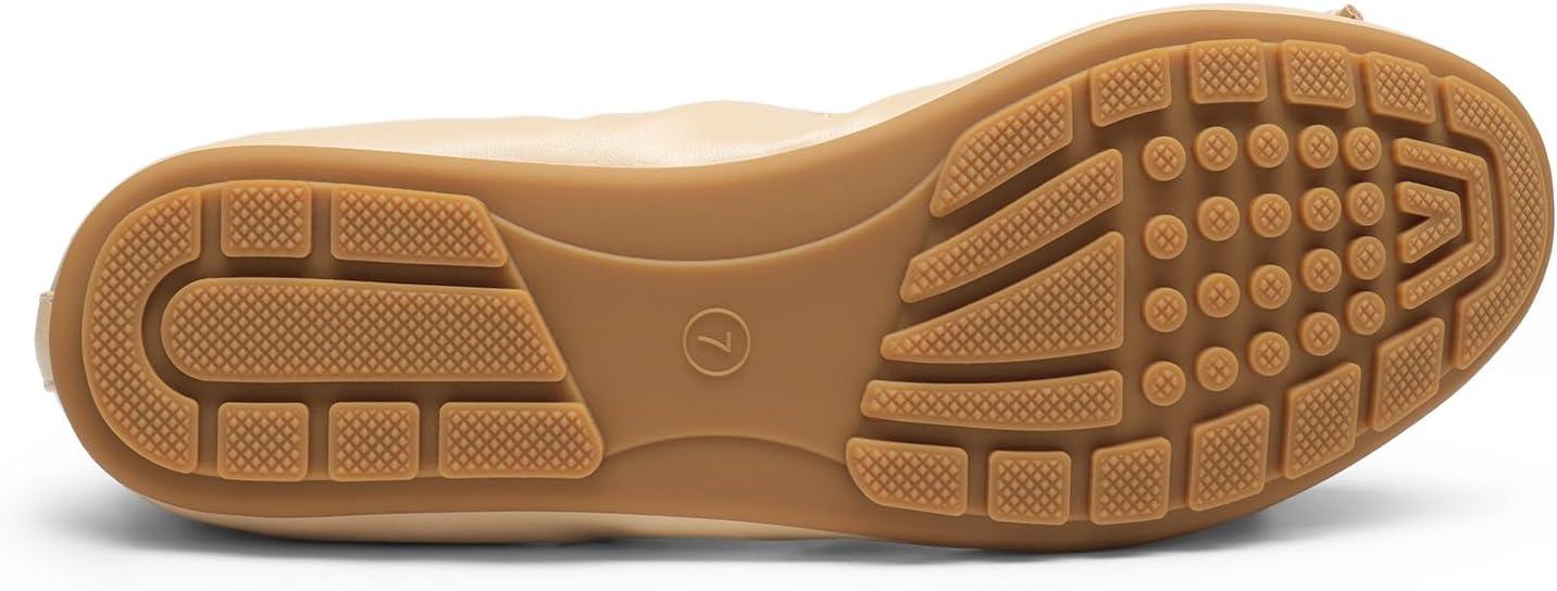 imageDREAM PAIRS Womens Flats Foldable Ballet Flats for Women Bowknot Round Toe Comfort Light Weight SlipOn Dress ShoesNude