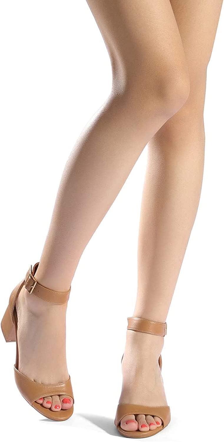 imageDREAM PAIRS Womens Heeled Sandals Chunky Heels Open Toe Heels Dressy Pumps SandalsNudePu