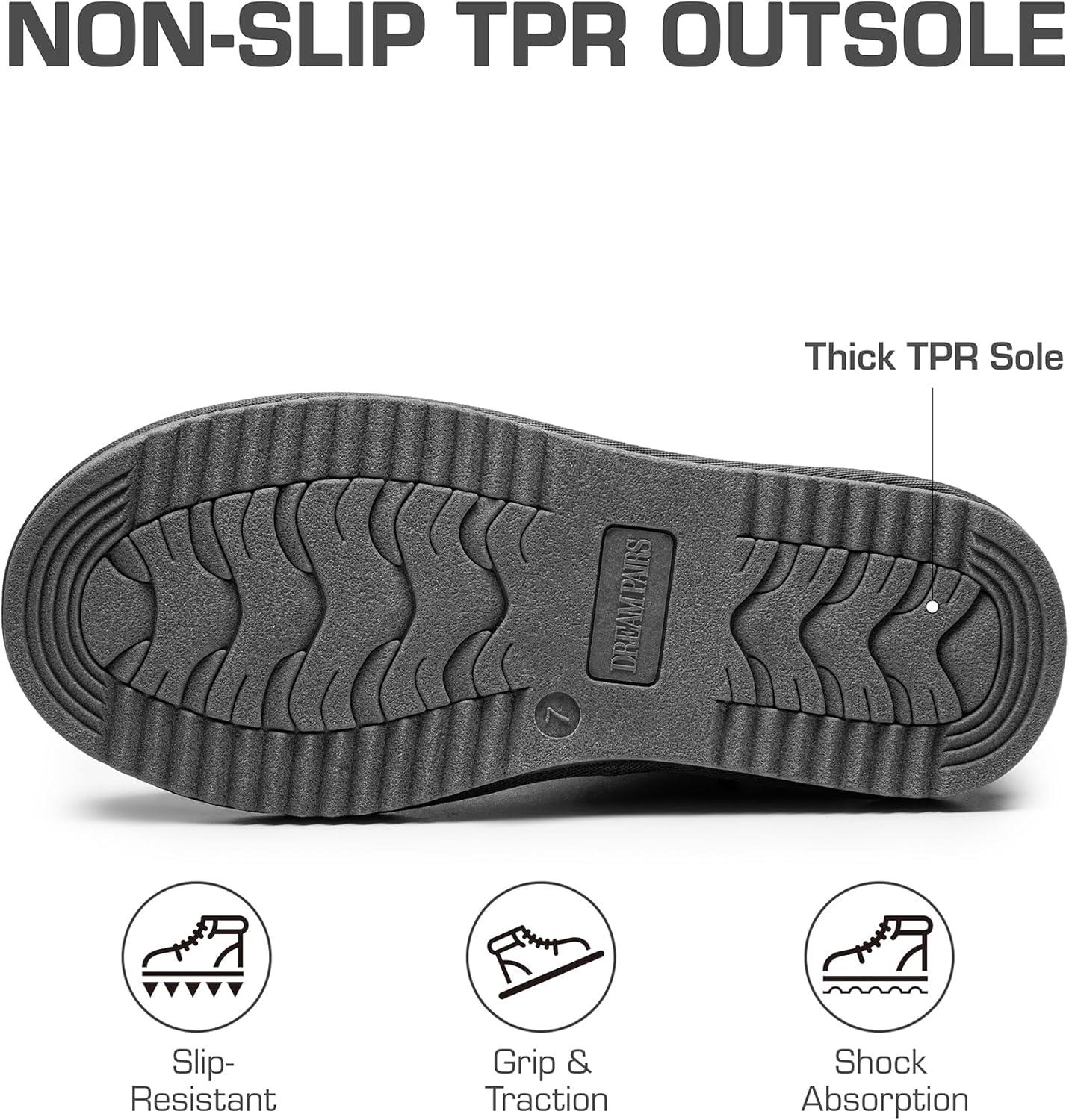 imageDREAM PAIRS Womens Hightop Winter Snow Boots Faux Fur Lining Pull on Warm Comfortable Outdoor Booties Shoes for Women FuzzyClassicGrey