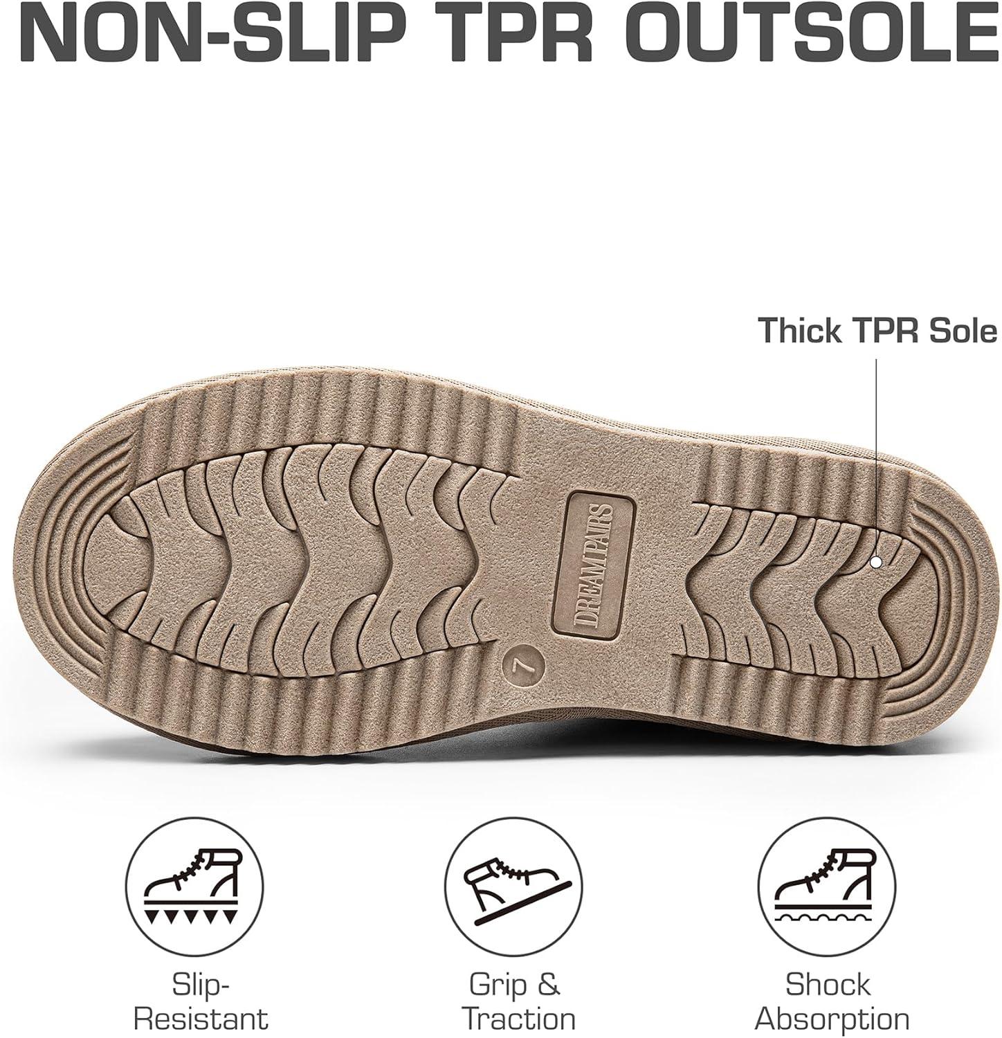 imageDREAM PAIRS Womens Hightop Winter Snow Boots Faux Fur Lining Pull on Warm Comfortable Outdoor Booties Shoes for Women FuzzyClassicSand