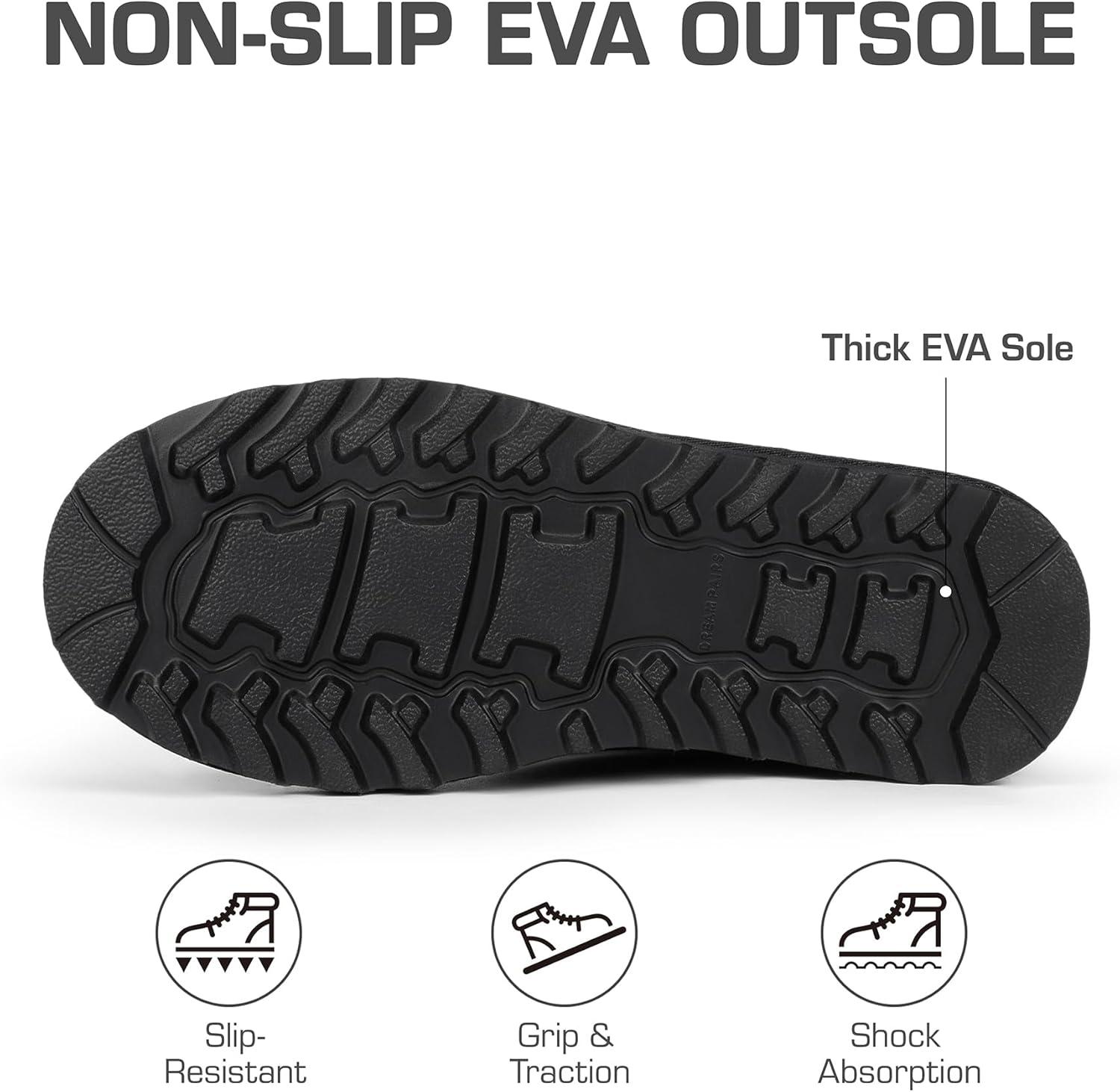 imageDREAM PAIRS Womens Mid Calf Winter Snow Boots Fashion FuzzyChic Buckle BootiesBlack