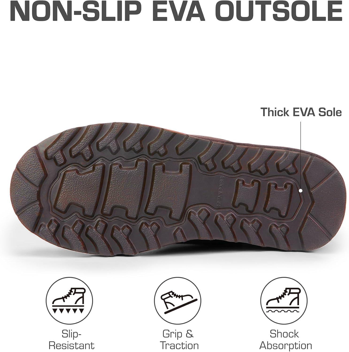 imageDREAM PAIRS Womens Mid Calf Winter Snow Boots Fashion FuzzyChic Buckle BootiesBrown