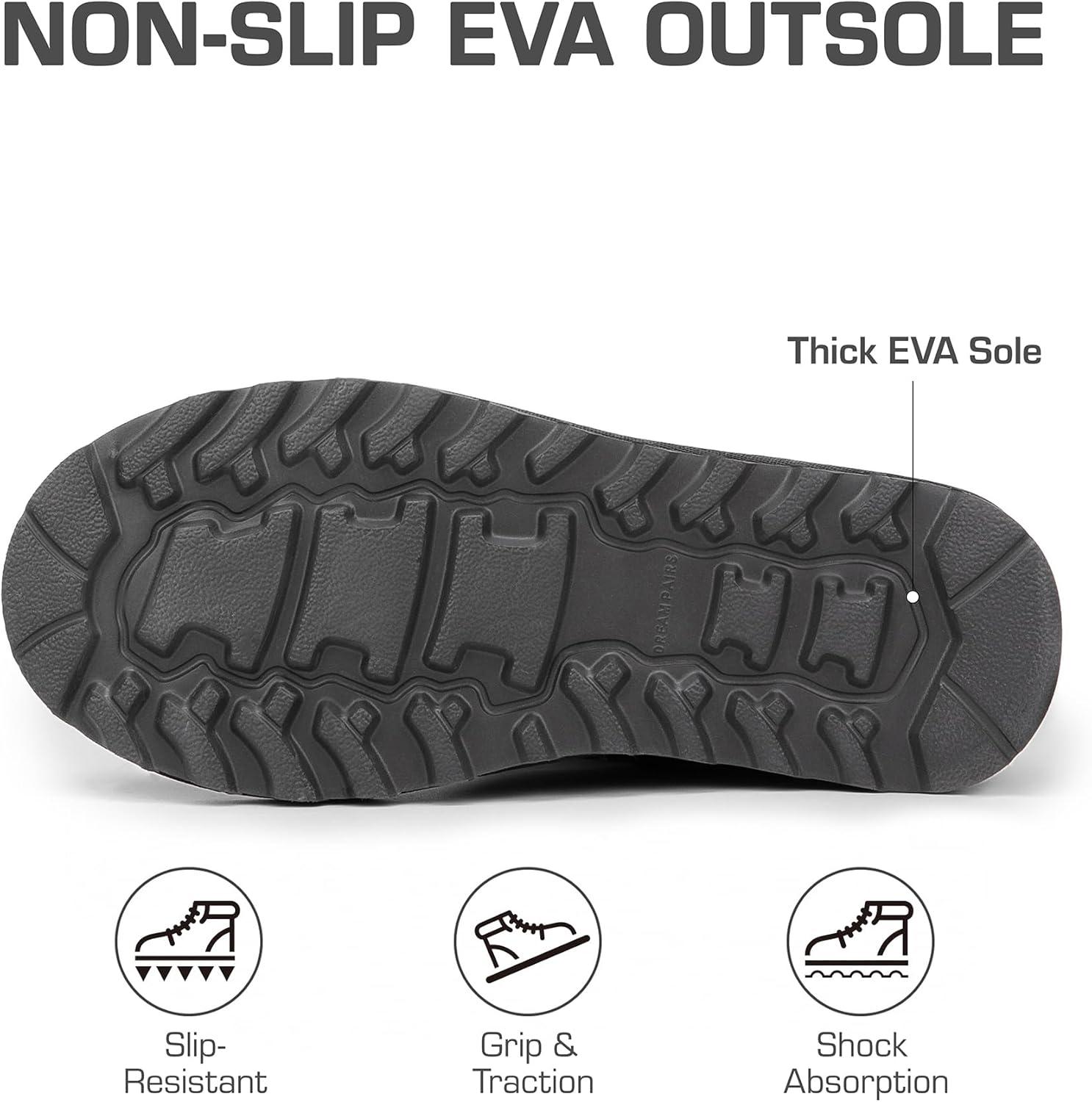 imageDREAM PAIRS Womens Mid Calf Winter Snow Boots Fashion FuzzyChic Buckle BootiesGrey