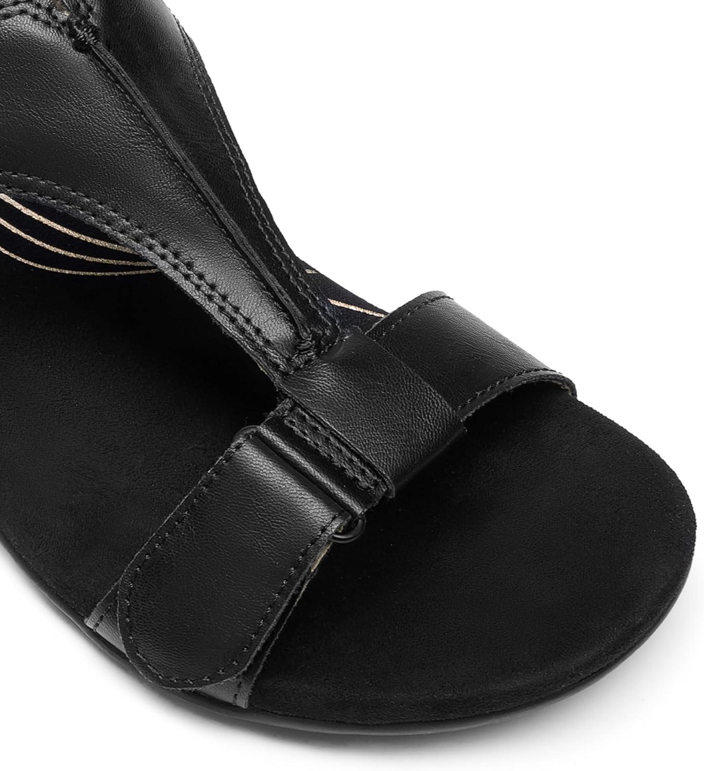 imageDREAM PAIRS Womens Sandals Arch Support TStrap Orthopedic Flat Sandals Comfortable Summer ShoesAll Black