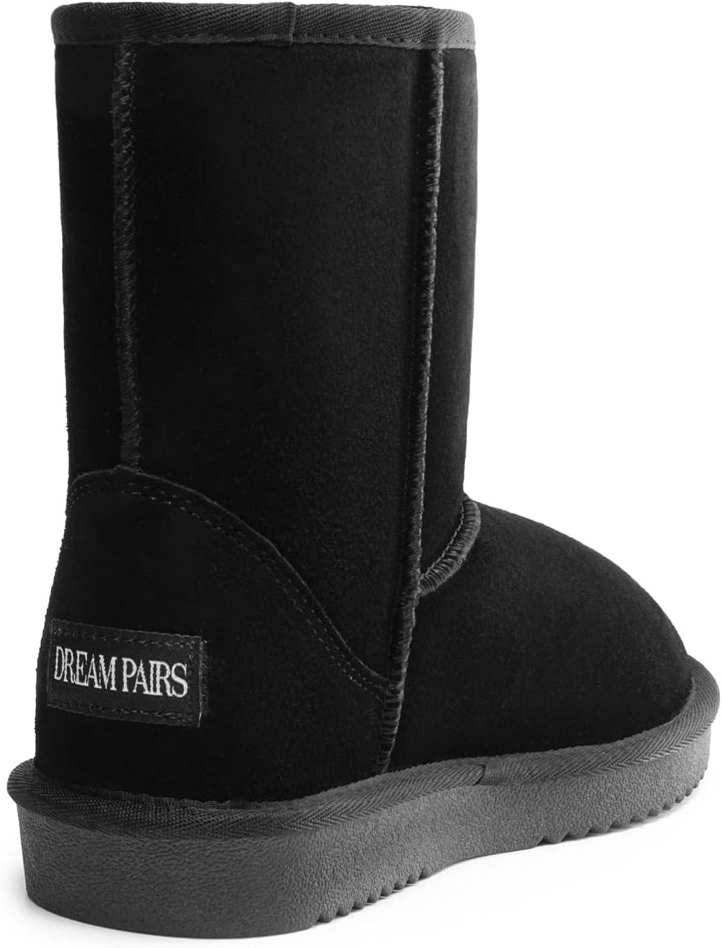 imageDREAM PAIRS Womens ShortyNew Mid Calf Winter Snow BootsBlackclassic
