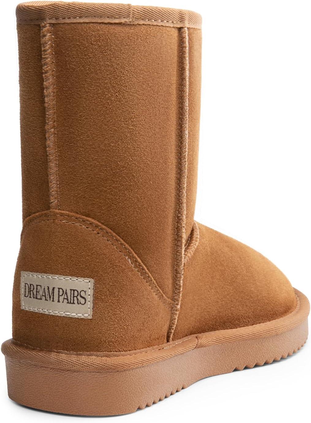 imageDREAM PAIRS Womens ShortyNew Mid Calf Winter Snow BootsChesnutclassic