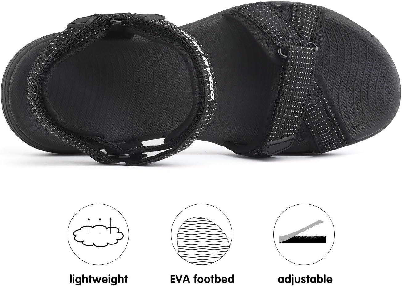 imageDREAM PAIRS Womens Sport Athletic Sandals Outdoor Hiking SandalsBlack