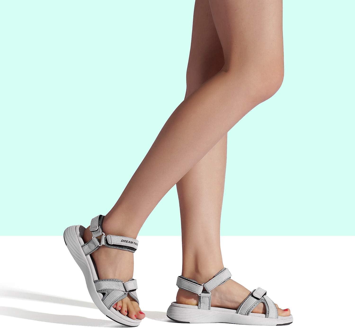 imageDREAM PAIRS Womens Sport Athletic Sandals Outdoor Hiking SandalsGrey