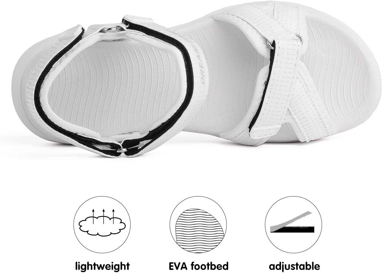 imageDREAM PAIRS Womens Sport Athletic Sandals Outdoor Hiking SandalsWhite