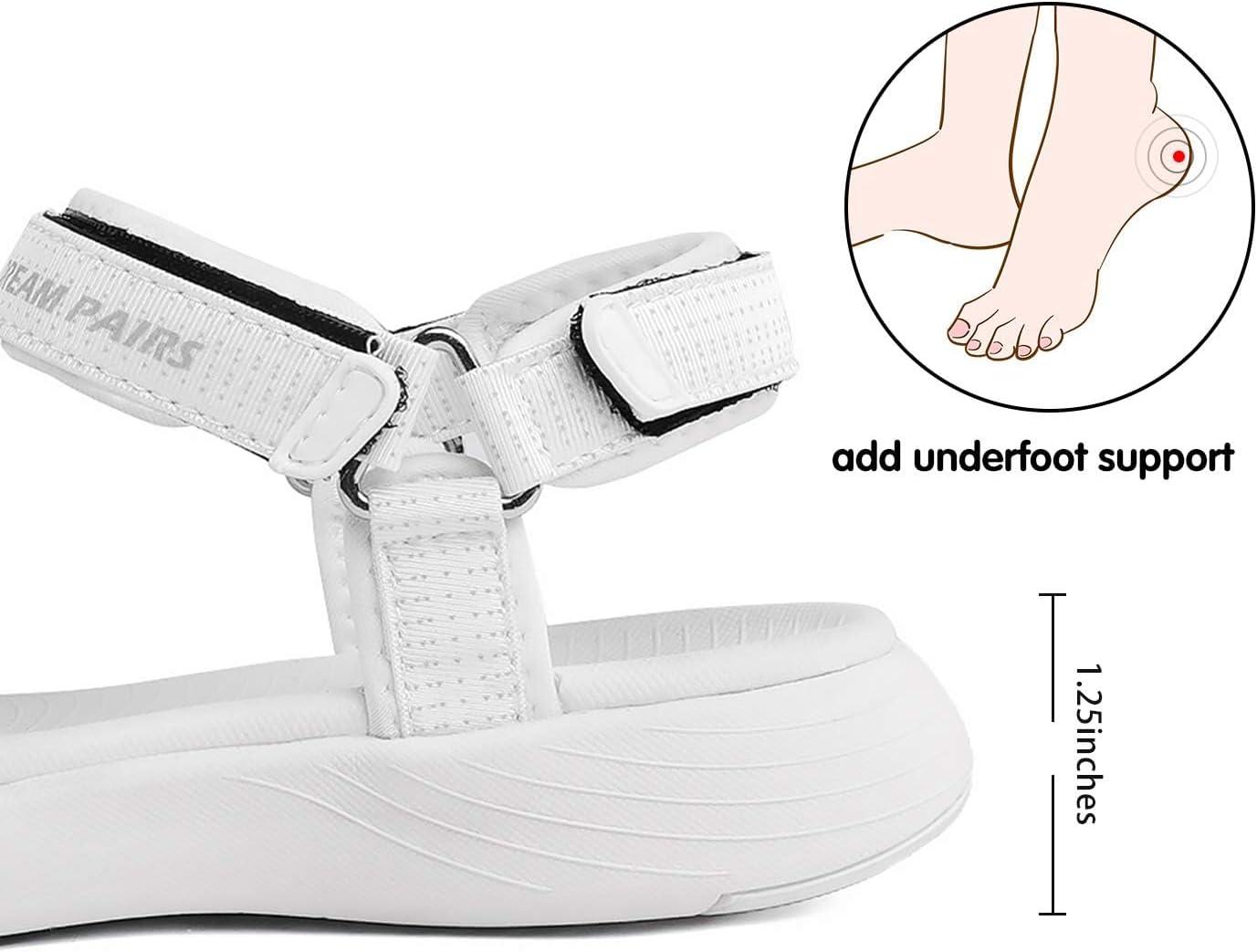 imageDREAM PAIRS Womens Sport Athletic Sandals Outdoor Hiking SandalsWhite