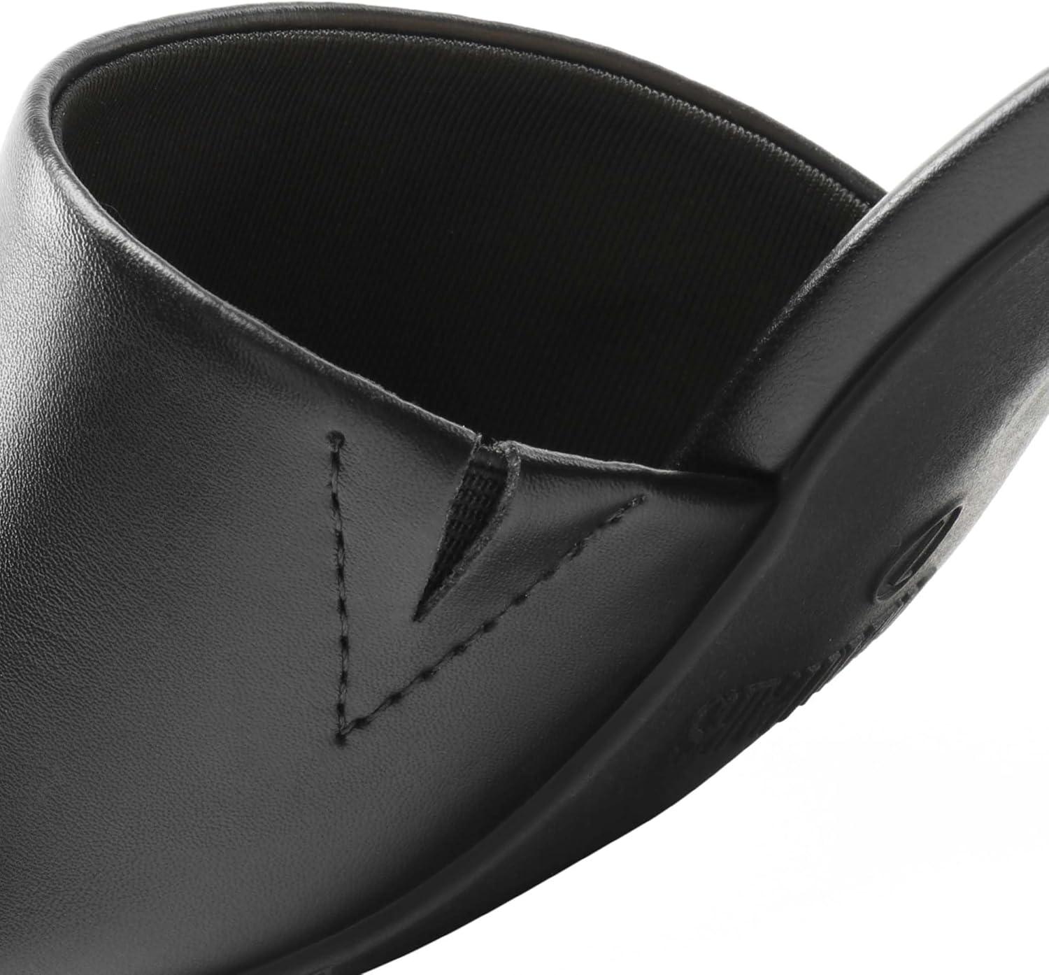 imageDREAM PAIRS Womens Square Open Toe Heels Sandals Low Block Chunky Heeled Sandals Slide Sandals Slip on Comfortable Casual Pumps ShoesBlackpu