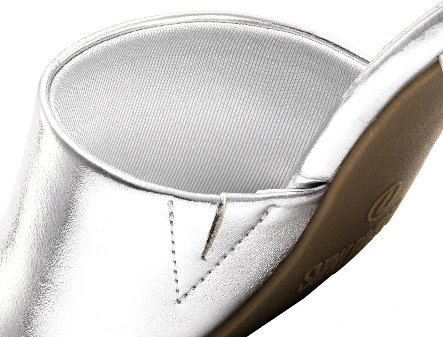 imageDREAM PAIRS Womens Square Open Toe Heels Sandals Low Block Chunky Heeled Sandals Slide Sandals Slip on Comfortable Casual Pumps ShoesSilverpu